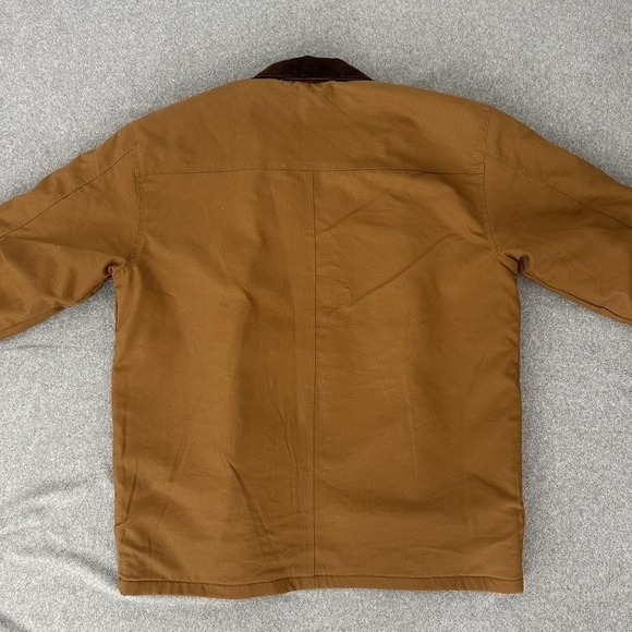 Wrangler Workwear Jacket Mens 2XL Brown Duck Chore Corduroy Collar Blanket Lined - Picture 4 of 8